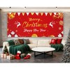 Customized Christmas & New Year Garage Banner 7x16Ft 100D Polyester with Exquisite Holiday Graphics, Multi-Functional for Parties & Events - 2 of 4