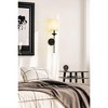 Emily Chandelier - Matte Black, 1 Bulb, Dimmable, Elegant Design for Bathroom & Bedroom - 4 of 4