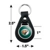 Bemidji State University Secondary Logo Black Leather Keychain - 2 of 4