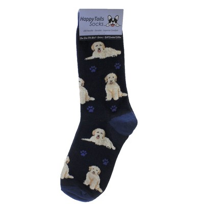 Novelty Socks 14.0" Goldendoodle Happy Tails Socks. Premium Quality E & S Pet  -  Socks