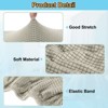 Unique Bargains Washable Stretch Soft Dining Chair Cushion Covers 2 Pcs - 3 of 4
