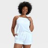 Women's Cotton Blend Tank Top and Shorts Pajama Set - Auden™ - 4 of 4