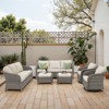 Buenhomino Outdoor Wicker Furniture Set – Swivel Glide Chairs, Sofas, Ottomans & Tables, All-Weather PE Rattan with Cushions for Patio, Garden & Deck - 3 of 4