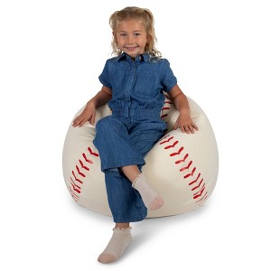 Big Joe Sports Ball Bean Bag Chair, Plush Soft Polyester, Kids - 1 of 4