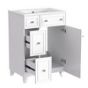 NicBex Bathroom Vanity with Sink,Bathroom Sink Vanity with 2 Drawers and 1 Door,24 inch Bathroom Sink Cabinet for Bathroom,Green/Black/Blue/White - 4 of 4