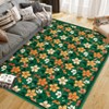 Floral Rug Runner Boho Washable Non Skid Thin for Entryway Kitchen Living Room Front Door Kids Room - 4 of 4