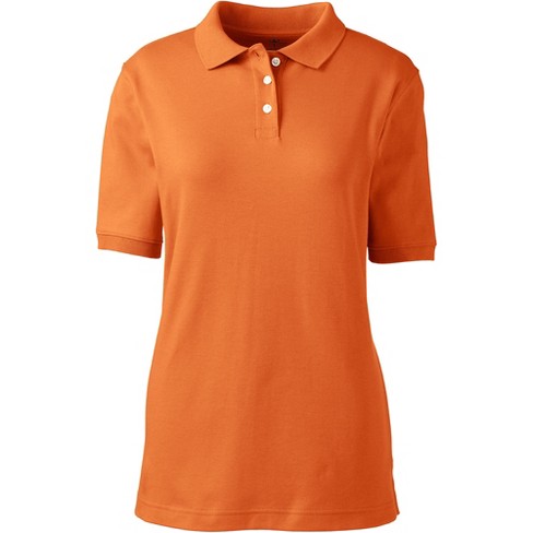 Orange polo shirt store womens