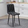DOMETOUR Upholstery Dining Chairs Set of 4, Modern Kitchen Dining Room Chairs - 4 of 4