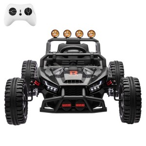 24V Electric UTV, Ride On Toys for Kids, 2x130W Electric Car with Remote Control, 4 Shock Absorbers, LED Lights, Music - 1 of 4