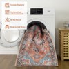 coucheta Vintage Washable Area Rug for Living Room, Multi-size  Retro Medallion Non Slip with Rubber Backing Low Pile Carpet, for Bedroom, Dining - 3 of 4