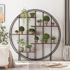 5-Tier Metal Bookcase, Industrial Shelf for Home & Office - Living Room, Bedroom Storage or Plant Display Stand - 2 of 4