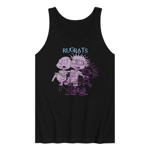 Men's - Rugrats - Tommy And Chuckie Distort Graphic Tank Top - 1 of 3