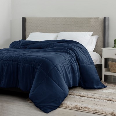 Navy Blue Twin Down Alternative Microfiber Comforter