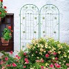 2 Pack 86.7"/71" Metal Garden Tall Trellis for Climbing Plants Outdoor,Large Heavy-Duty Outdoor Flower Plant Support for Roses Vines,Easy Assembly - 4 of 4