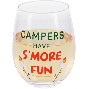 Pavilion Gift Company - S'more Fun - 18 oz Stemless Wine Glass - Drinkware - 1 of 4