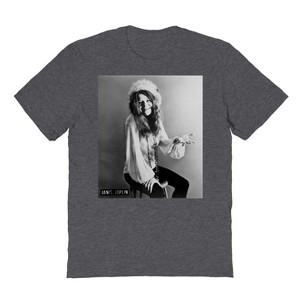 Janis Joplin Men's So What Short Sleeve Graphic Cotton T-Shirt - 1 of 1
