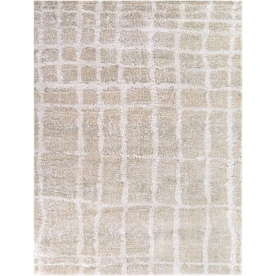 Balta Rugs Odele Abstract Medium Plush Shag Area Rug Taupe