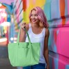 Dalix Womens 23" Deluxe 24 oz. Cotton Canvas Tote Bag Zippered - 3 of 4