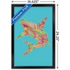 Trends International Jim Baldwin - Lily Shark Framed Wall Poster Prints - 3 of 4