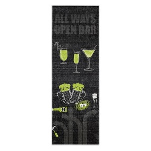 SussexHome Indoor Non Skid Cotton Washable Kitchen Runner Rug - 20" x 59" - 1 of 4