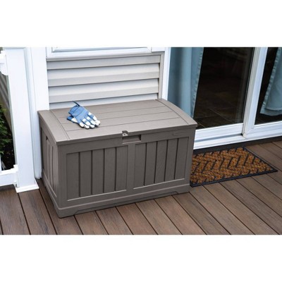 Suncast 50 Gallon Dark Gray Resin Lockable Deck Box