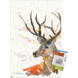 Trends International Emma Steel - Deer Unframed Wall Poster Prints - 1 of 4