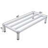 Aluminum Dunnage Rack, Low Shelf Rack for Storage, Off The Floor Storage Rack for Kitchen, Restaurant, Supermarkets, Grocery - 2 of 4