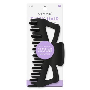 Gimme Beauty Thick Extra Grip Claw Clip - Black - 1 of 3