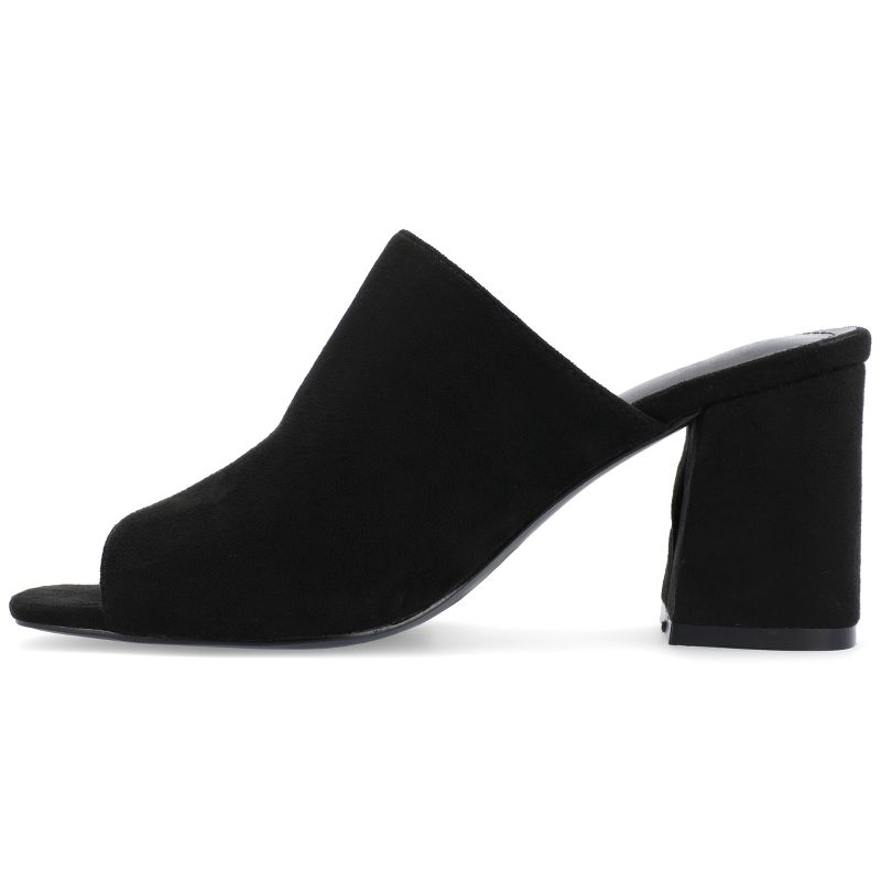 Journee Collection Womens Adelaide Peep Toe Slip On Block Heel Sandals, 3 of 11