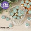 Big Dot of Happiness Sage Green Wedding Candy Stickers, Mr & Mrs Wedding Guest Favors, Party Favor Labels, Small Round Candy Stickers - 324 Count - 2 of 4