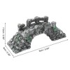 Unique Bargains Aquarium Decorations Arch Bridge Decoration Resin Fish Accessories Gray Green 7.48" Length 1 Pcs - 4 of 4