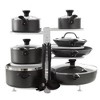 LunaLulinlk (3 pack) Pots and Pans Organizer, 8 Adjustable Shelves, Sturdy Steel, with 4 Hooks, White - 2 of 4