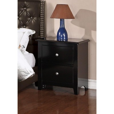 NicBex 16 inch Wide Nightstand with 2 Drawers,Modern Side Table with Round Knob Handle,Bedside Table for Bedroom,Living Room