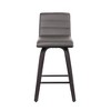 26" Vienna Faux Leather Counter Height Barstool - Armen Living - 3 of 4