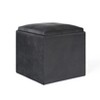 NicBex Modern Small Footstool Storage Ottoman with Storage & Flip Tray Top,Upholstered Makeup Ottoman for Living Room,Bedroom,Entryway - 2 of 4