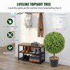 VEVOR 2x Artificial Boxwood Ball Ø40,6cm Garden Deco Boxwood in Flowerpot Ball Artificial Boxwood Ball Artificial Plant made of PE, Wood, PP, Green - 3 of 4