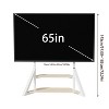 Artloge Heavy Duty Freestand TV Stand Industrial TV Mount Stand Corner TV Floor Stand Adjustable for 65-100" TVs Max Load 220 lbs with Storage Shelves - 3 of 4