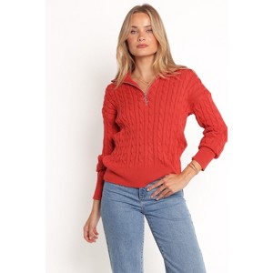 Petal and Pup Frida Quarter Zip Knit Sweater - 1 of 4