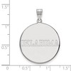 Black Bow Jewelry 10k White Gold Oklahoma Sooners NCAA Extra Large Pendant - 2 of 3