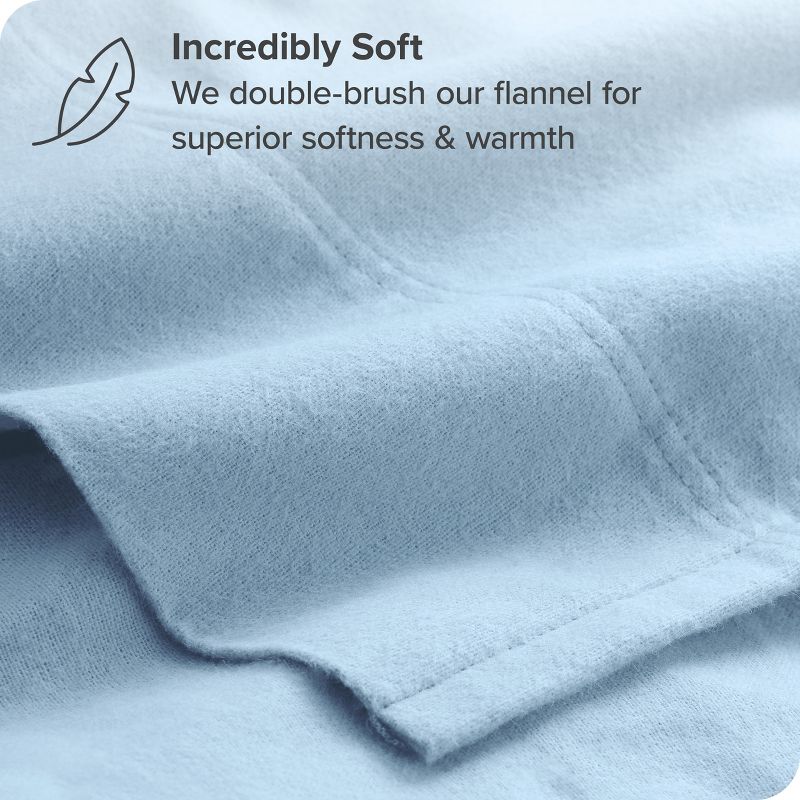 Cotton Flannel Sheet Set by Bare Home, 3 of 10