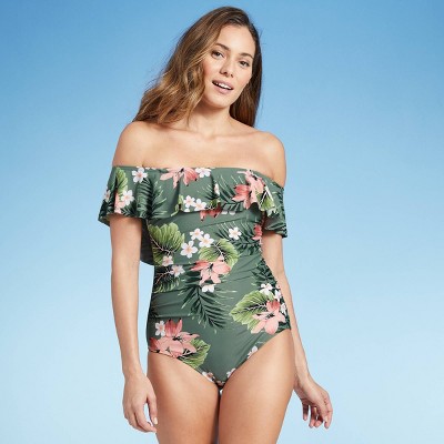 target off the shoulder bathing suit