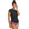 Sporti Women's Cap Sleeve Front Zip UPF 50+ Rash Guard - 2 of 4