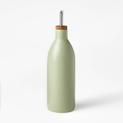 Ceramic Oil Pour Bottle Green - Figmint™