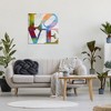 Stupell Industries Love Rainbow Background Typography, 30" x 30" - 2 of 4