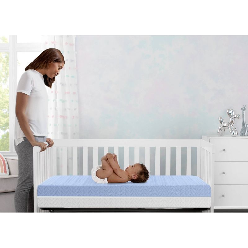 Delta Children Breathe Mattress - Breathable Baby Crib and Toddler Mattress with Cloud Core, 3 of 14