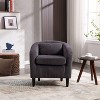 NicBex 24.8 Inch Modern Corduroy Single Sofa with Thick Cushions and 1 Pillow for Living Room,Office,Apartment - 2 of 4