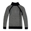Hope & Henry Boys'  Long Sleeve Half Zip Raglan Contrast Sweater, Kids - 3 of 4