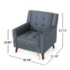 NicBex Accent Chair Lounge Chair Arm Chair Hand Crafted Comfy Chair For Living Room, Reading Room, Bedroom - 4 of 4