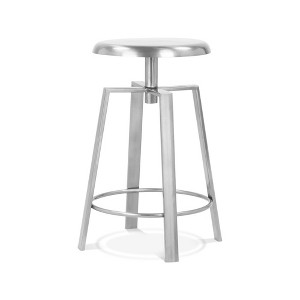 Meridian Furniture,Lang Silver Iron Counter/Bar Stool - 1 of 4