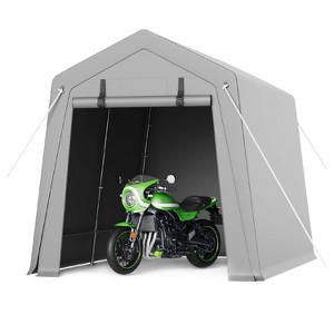 GustoWave Outdoor Portable Storage Shed, Carport Tent for Motorcycle, Bike - 1 of 4